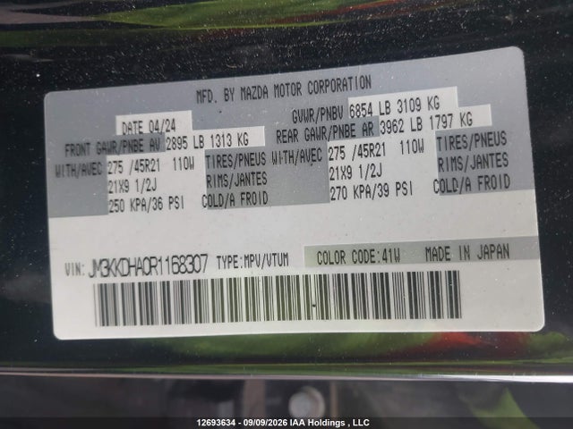 Mazda Cx-90 Phev Gt 2024 JM3KKDHA0R1168307 Image 19
