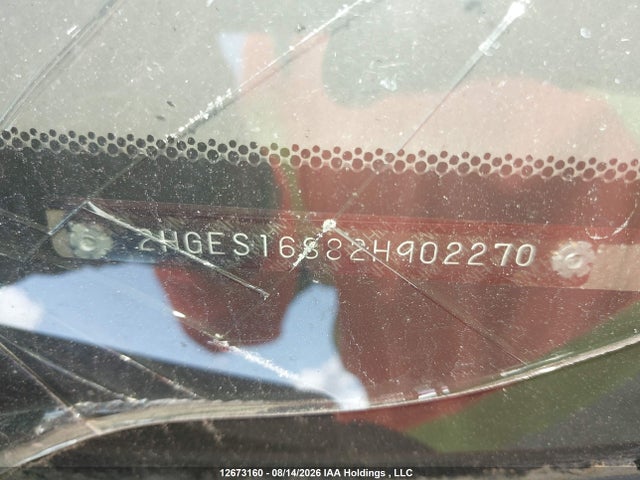 2002 Honda Civic Lx-g მანქანა იყიდება აუქციონზე, vin: 2HGES16882H902270, აუქციონის ნომერი: 12673160