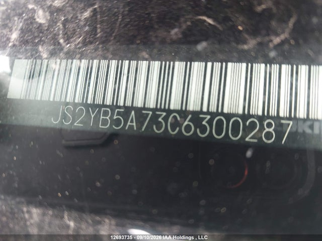 2012 Suzuki Sx4 Touring მანქანა იყიდება აუქციონზე, vin: JS2YB5A73C6300287, აუქციონის ნომერი: 12693735