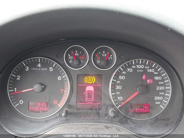 Aukcja sprzedaży 2008 Audi A3 2.0t, vin: WAUHF68P28A123453, numer aukcji: 12688196