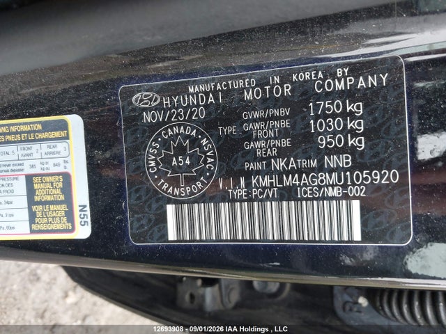 Aukcja sprzedaży 2021 Hyundai Elantra Essential Manual, vin: KMHLM4AG8MU105920, numer aukcji: 12693908