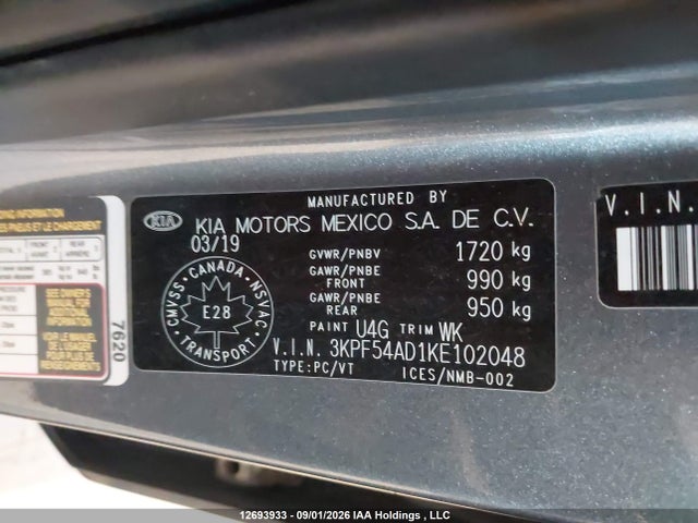 KIA FORTE EX 2019 3KPF54AD1KE102048 Image 9