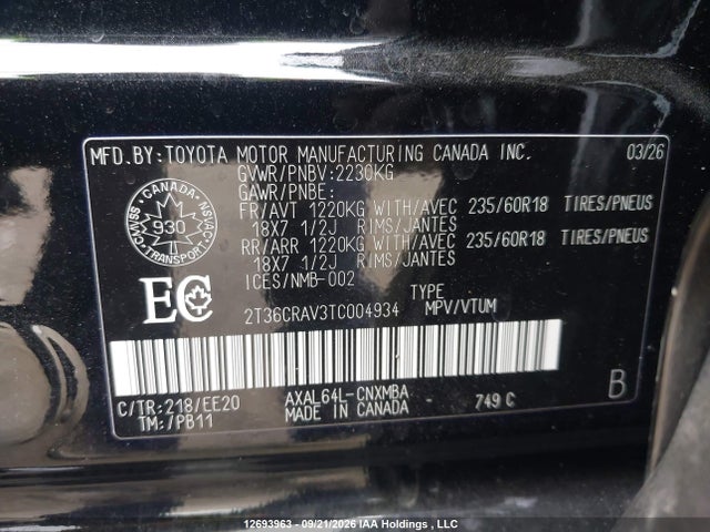 Toyota RAV4 2026 2T36CRAV3TC004934 Image 9