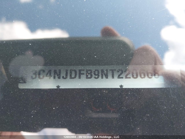 Продаж на аукціоні авто 2022 Jeep Compass Altitude, vin: 3C4NJDFB9NT220668, номер лоту: 12693988