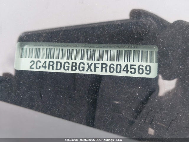 Auction sale of the 2015 Dodge Grand Caravan Se, vin: 2C4RDGBGXFR604569, lot number: 12694008