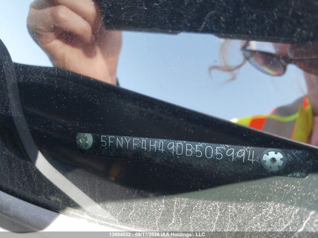 12694032 :رقم المزاد ، 5FNYF4H49DB505994 vin ، 2013 Honda Pilot Ex مزاد بيع