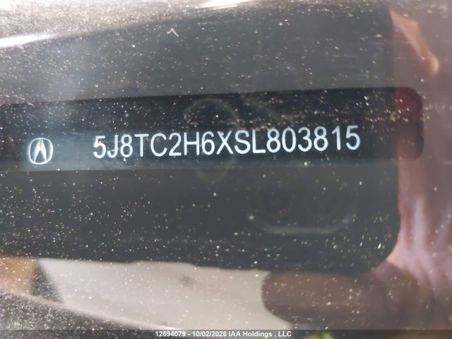 Aukcja sprzedaży 2025 Acura Rdx A-spec, vin: 5J8TC2H6XSL803815, numer aukcji: 12694079