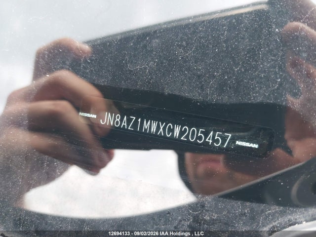 Продаж на аукціоні авто 2012 Nissan Murano S/sl/le, vin: JN8AZ1MWXCW205457, номер лоту: 12694133