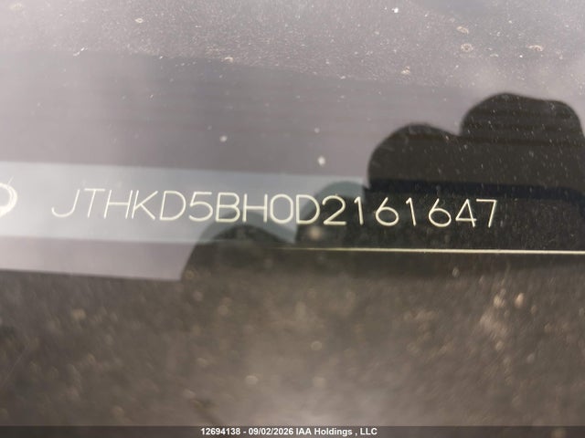 12694138 :رقم المزاد ، JTHKD5BH0D2161647 vin ، 2013 Lexus Ct 200 مزاد بيع
