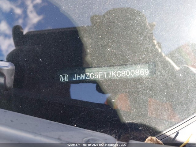 Продажа на аукционе авто 2019 Honda Clarity Plug-in Hybrid, vin: JHMZC5F17KC800869, номер лота: 12694171