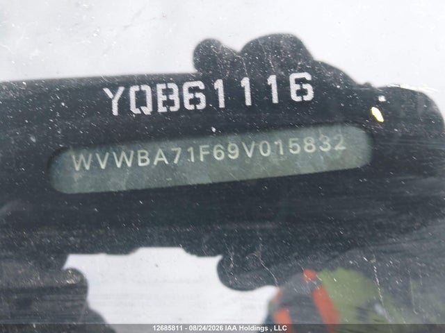 12685811 :رقم المزاد ، WVWBA71F69V015832 vin ، 2009 Volkswagen Eos 2.0 Tsi Trendline مزاد بيع