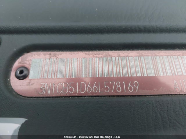 Продажа на аукционе авто 2006 Nissan Sentra 1.8/1.8s, vin: 3N1CB51D66L578169, номер лота: 12694331