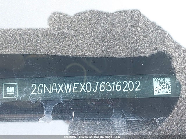 2GNAXWEX0J6316202 Chevrolet Equinox Premier