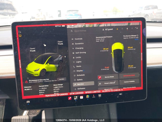 Tesla Model Y Long Range 2025 7SAYGDEE7SF289055 Image 7