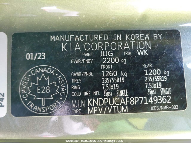 KIA Sportage Lx 2023 KNDPUCAF8P7149362 Image 19