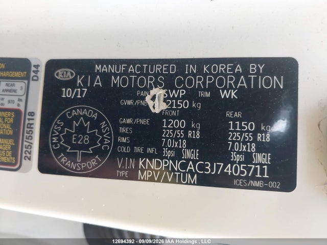 KIA Sportage Ex 2018 KNDPNCAC3J7405711 Image 9