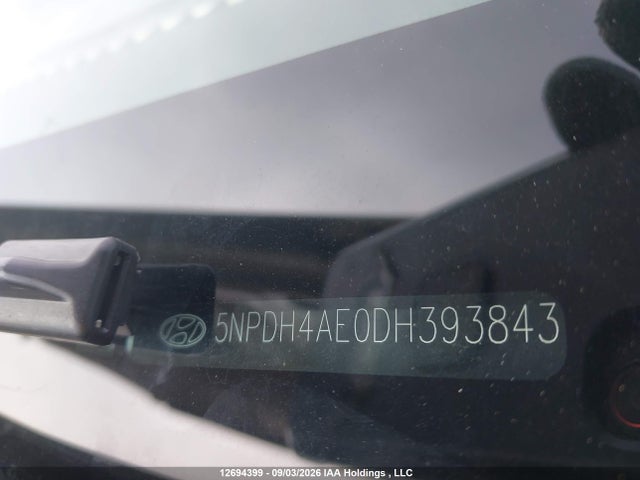 12694399 :رقم المزاد ، 5NPDH4AE0DH393843 vin ، 2013 Hyundai Elantra Gls مزاد بيع