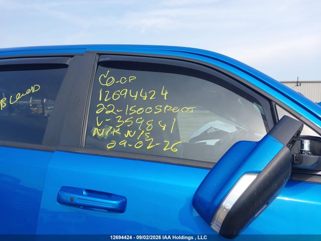 2022 Ram 1500 Sport მანქანა იყიდება აუქციონზე, vin: 1C6SRFVT0NN359841, აუქციონის ნომერი: 12694424