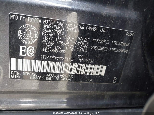 Toyota Rav4 Xle 2024 2T3R1RFV2RC454157 Image 19