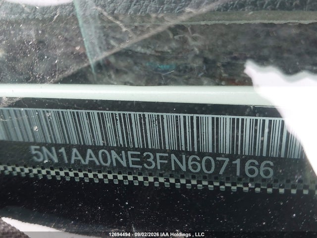 12694494 :رقم المزاد ، 5N1AA0NE3FN607166 vin ، 2015 Nissan Armada Platinum مزاد بيع