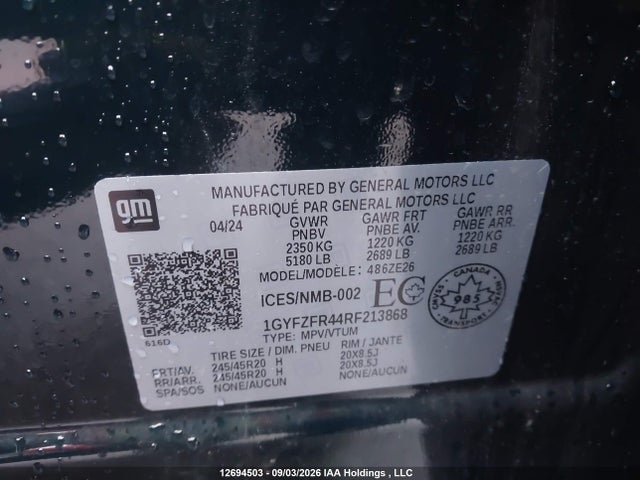 Cadillac XT4 SPORT 2024 1GYFZFR44RF213868 Image 9
