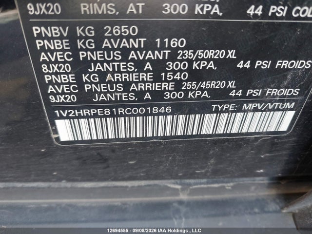 1V2HRPE81RC001846 Volkswagen ID.4 PRO S