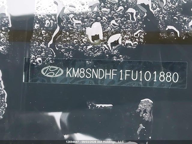 2015 Hyundai Santa Fe Gls/limited მანქანა იყიდება აუქციონზე, vin: KM8SNDHF1FU101880, აუქციონის ნომერი: 12694687
