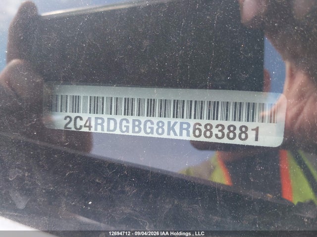 Продаж на аукціоні авто 2019 Dodge Grand Caravan Cvp/sxt, vin: 2C4RDGBG8KR683881, номер лоту: 12694712