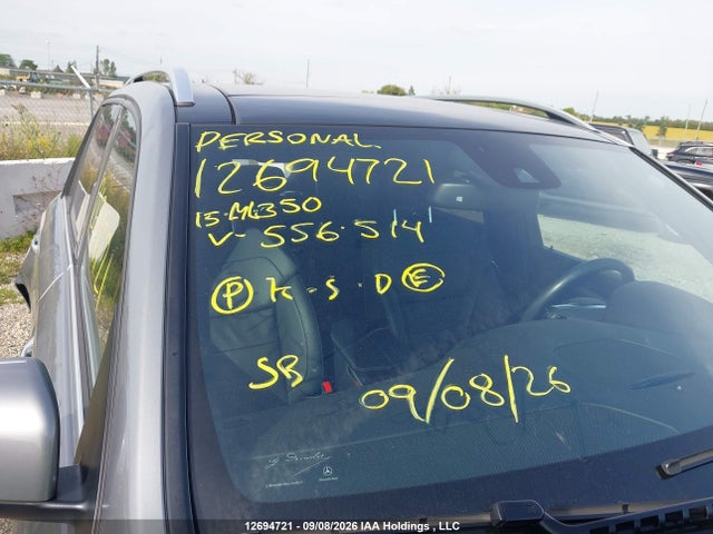 12694721 :رقم المزاد ، 4JGDA2EBXFA556514 vin ، 2015 Mercedes-benz Ml 350 Bluetec مزاد بيع