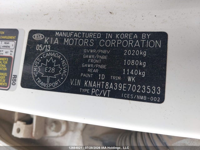 KIA Rondo Lx 2014 KNAHT8A39E7023533 Image 18