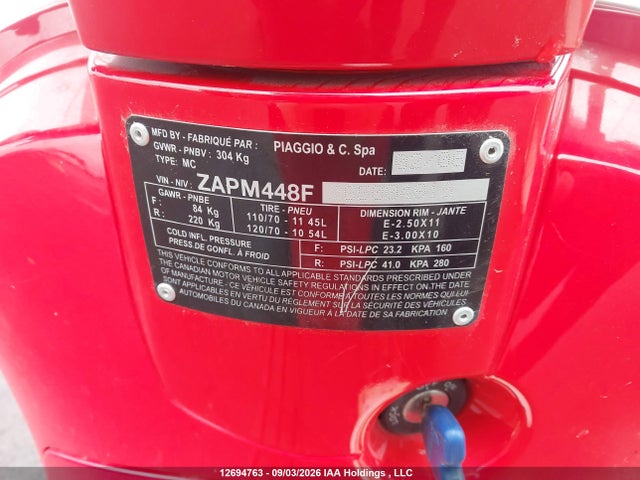 Auction sale of the 2006 Vespa Lx 150, vin: ZAPM448F265004910, lot number: 12694763