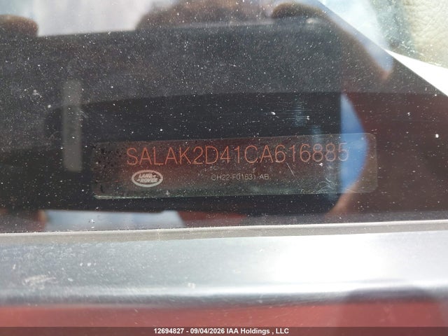 Aukcja sprzedaży 2012 Land Rover Lr4 Hse Luxury, vin: SALAK2D41CA616885, numer aukcji: 12694827