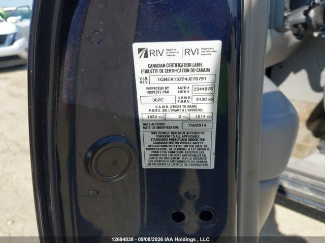 2004 Chevrolet Tahoe K1500 მანქანა იყიდება აუქციონზე, vin: 1GNEK13Z24J270791, აუქციონის ნომერი: 12694838