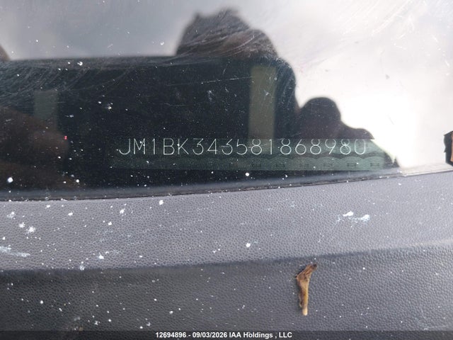 12694896 :رقم المزاد ، JM1BK343581868980 vin ، 2008 Mazda Mazda3 Gs/gt مزاد بيع