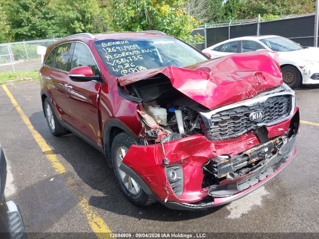 Продажа на аукционе авто 2019 Kia Sorento 2.4l Lx/3.3l Lx, vin: 5XYPGDA54KG584735, номер лота: 12694909