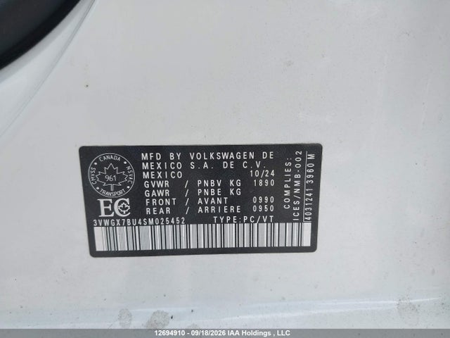 Volkswagen Jetta Highline 2025 3VWGX7BU4SM025452 Image 17