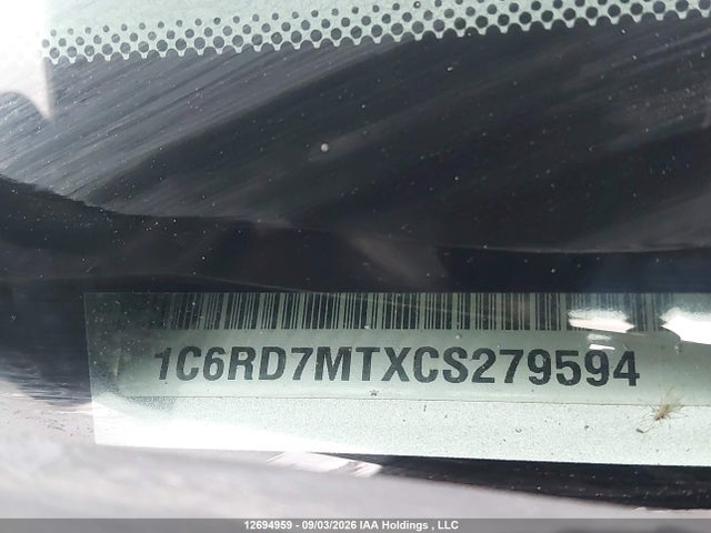 Продажа на аукционе авто 2012 Ram 1500 Sport, vin: 1C6RD7MTXCS279594, номер лота: 12694959