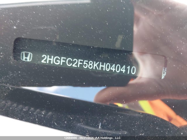 Honda Civic Lx 2019 2HGFC2F58KH040410 Image 19