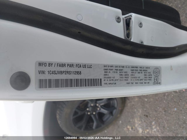 2024 Jeep Wagoneer Series Ii მანქანა იყიდება აუქციონზე, vin: 1C4SJVBP2RS112958, აუქციონის ნომერი: 12694994