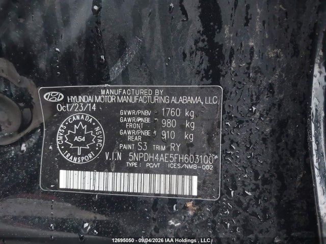 Hyundai ELANTRA GL 2015 5NPDH4AE5FH603100 Image 22
