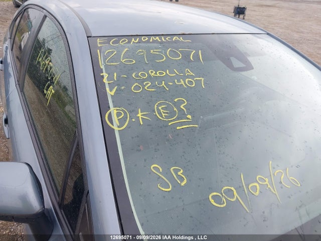 12695071 :رقم المزاد ، JTDBAMDE1MJ024407 vin ، 2021 Toyota Corolla Hybrid Base W/li Battery مزاد بيع