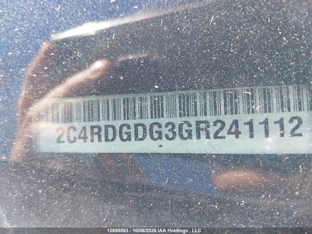 Продажа на аукционе авто 2016 Dodge Grand Caravan Crew, vin: 2C4RDGDG3GR241112, номер лота: 12695083
