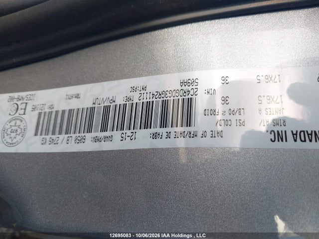 Продажа на аукционе авто 2016 Dodge Grand Caravan Crew, vin: 2C4RDGDG3GR241112, номер лота: 12695083