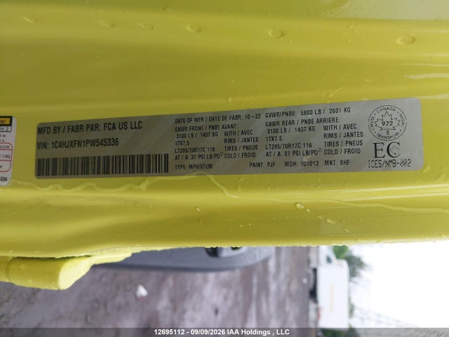 Jeep Wrangler Rubicon 2023 1C4HJXFN1PW545336 Image 9