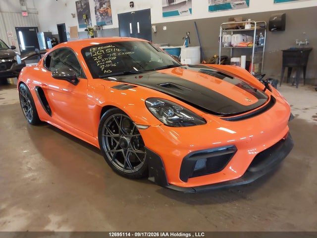 Aukcja sprzedaży 2025 Porsche 718 Cayman Gt4 Rs, vin: WP0AE2A86SK271738, numer aukcji: 12695114