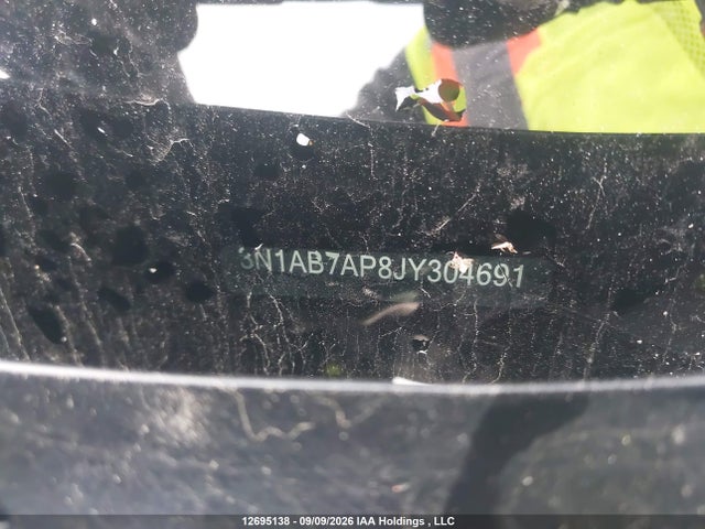 12695138 :رقم المزاد ، 3N1AB7AP8JY304691 vin ، 2018 Nissan Sentra S/sv/sr/sl مزاد بيع