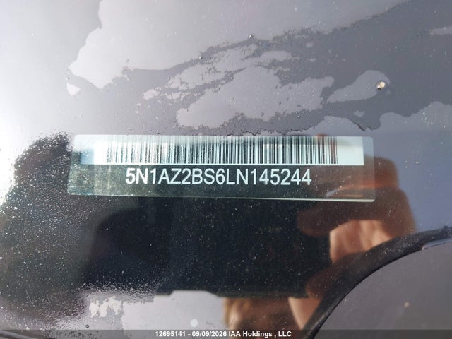 2020 Nissan Murano Sv მანქანა იყიდება აუქციონზე, vin: 5N1AZ2BS6LN145244, აუქციონის ნომერი: 12695141