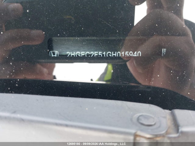 12695180 :رقم المزاد ، 2HGFC2F51GH015940 vin ، 2016 Honda Civic Lx مزاد بيع