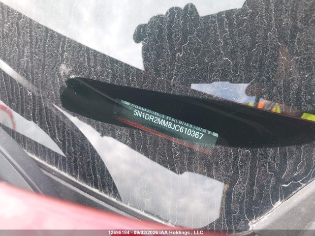 2018 Nissan Pathfinder S/sv/sl/platinum მანქანა იყიდება აუქციონზე, vin: 5N1DR2MM8JC610367, აუქციონის ნომერი: 12695184