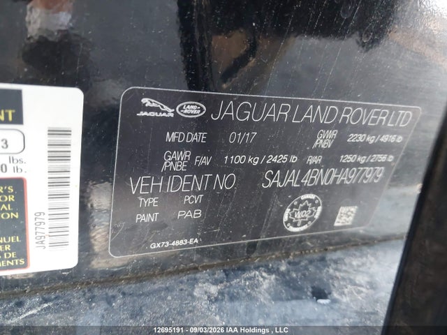 SAJAL4BN0HA977979 Jaguar Xe 2.0l Diesel R-sport